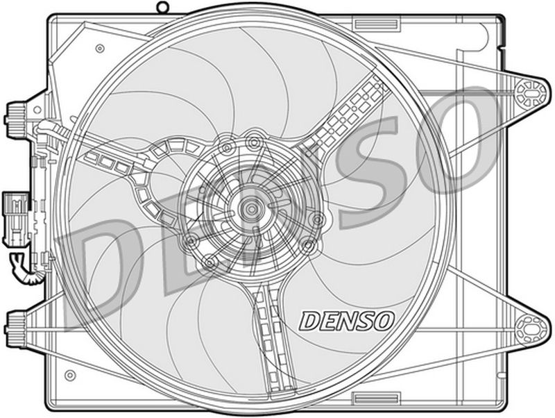 Denso Radiator Cooling Fan DER13004