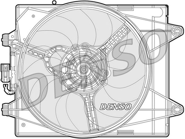 Denso Radiator Cooling Fan DER13004