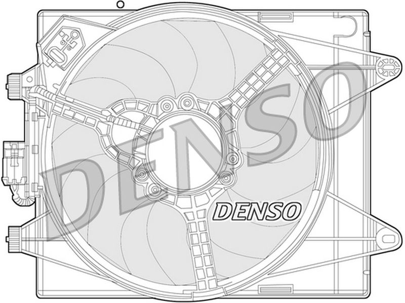 Denso Radiator Cooling Fan DER13005