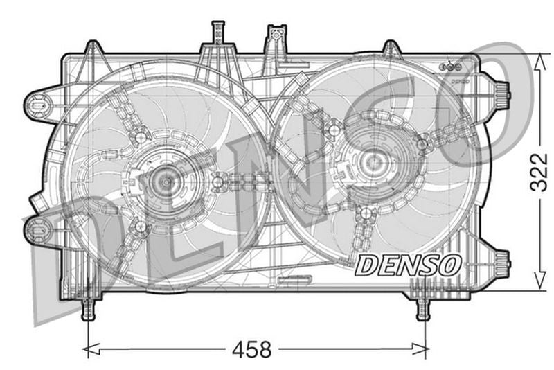 Denso Radiator Cooling Fan DER13008