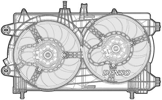 Denso Radiator Cooling Fan DER13011