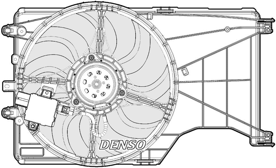 Denso Radiator Cooling Fan DER20001