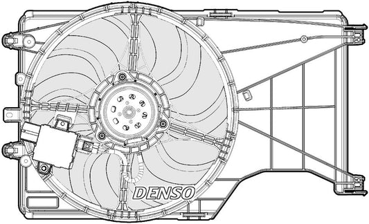 Denso Radiator Cooling Fan DER20001