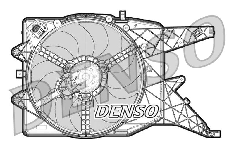 Denso Radiator Cooling Fan DER20010