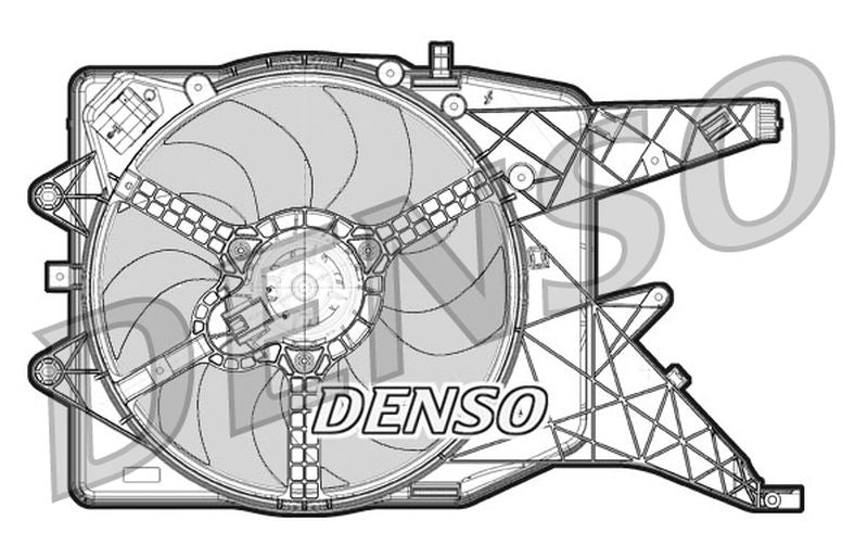 Denso Radiator Cooling Fan DER20011
