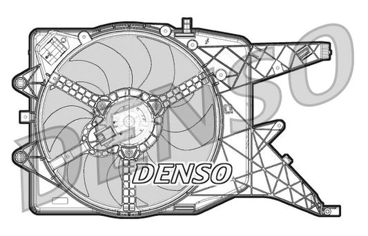 Denso Radiator Cooling Fan DER20011