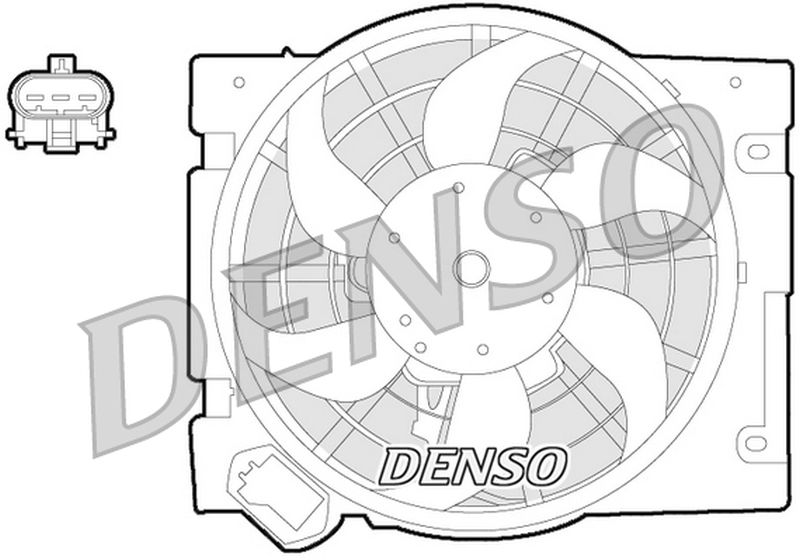 Denso Radiator Cooling Fan DER20013
