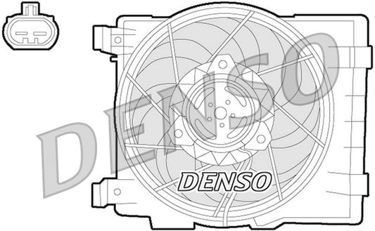 Denso Radiator Cooling Fan DER20015