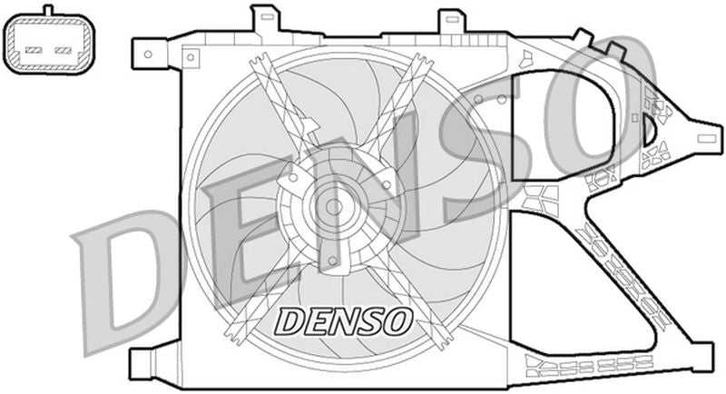 Denso Radiator Cooling Fan DER20016