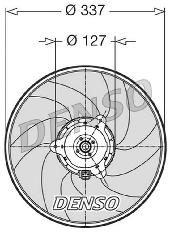 Denso Radiator Cooling Fan DER21002