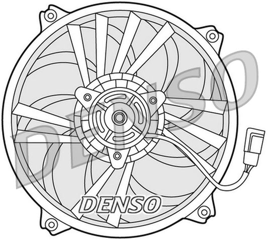 Denso Radiator Cooling Fan DER21015