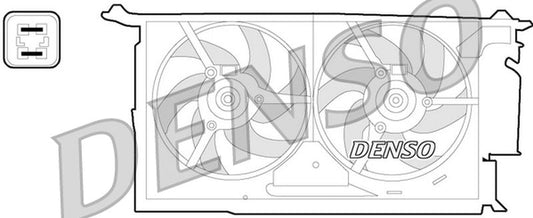 Denso Radiator Cooling Fan DER21018