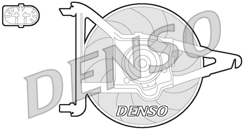 Denso Radiator Cooling Fan DER21021