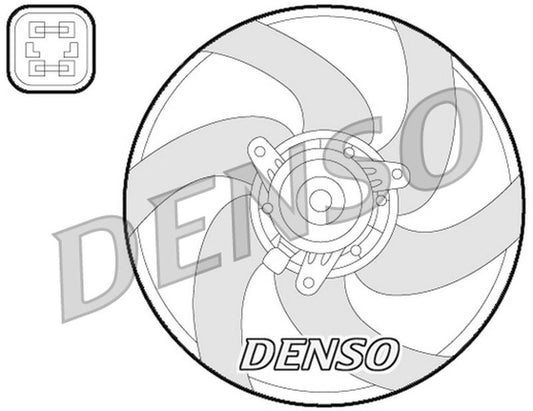 Denso Radiator Cooling Fan DER21022