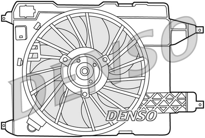 Denso Radiator Cooling Fan DER23002