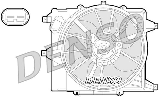 Denso Radiator Cooling Fan DER23003