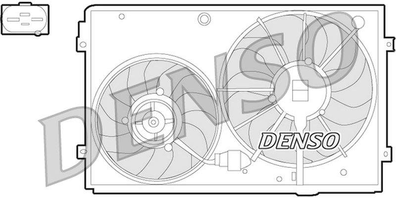 Denso Radiator Cooling Fan DER32011