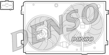 Denso Radiator Cooling Fan DER32011