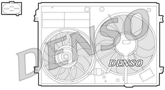 Denso Radiator Cooling Fan DER32012