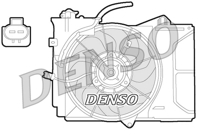 Denso Radiator Cooling Fan DER50001