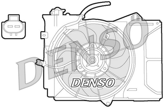 Denso Radiator Cooling Fan DER50001