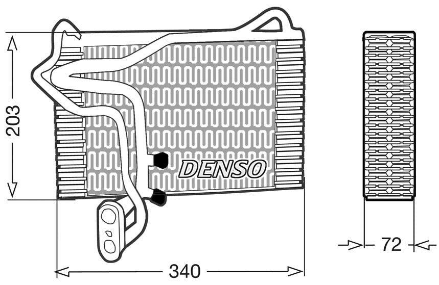 Denso Aircon Evaporator DEV02001