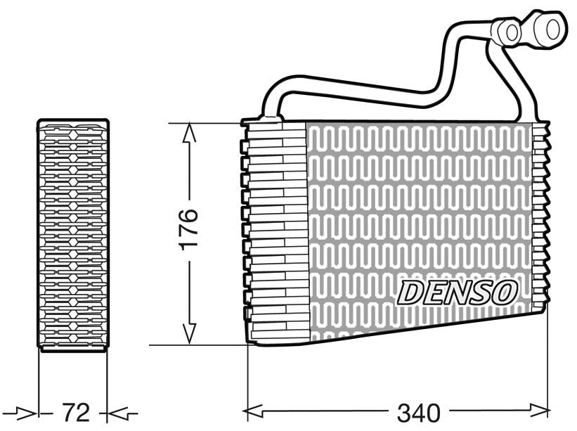 Denso Aircon Evaporator DEV08002