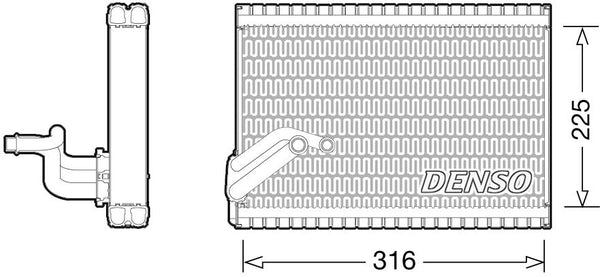 Denso Aircon Evaporator DEV21003