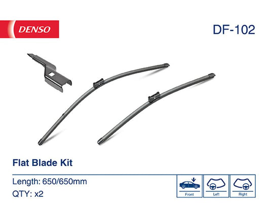 Denso Wiper Blade (Flat) 650/650Mm DF-102