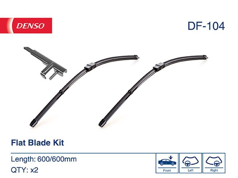 Denso Wiper Blade (Flat) 600/600Mm DF-104