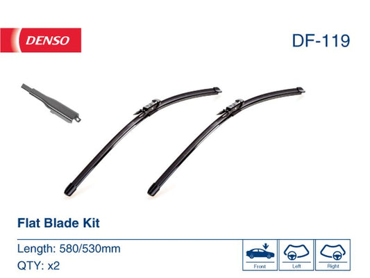 Denso Wiper Blade (Flat) 580/530Mm DF-119