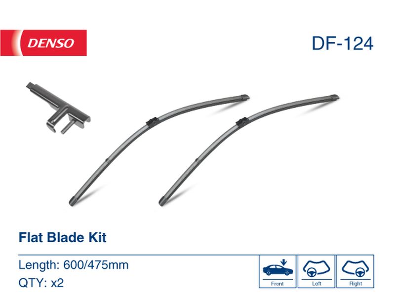 Denso Wiper Blade (Flat) 600/475Mm DF-124
