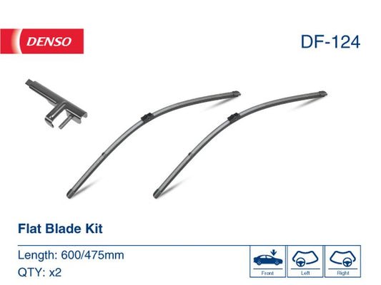 Denso Wiper Blade (Flat) 600/475Mm DF-124