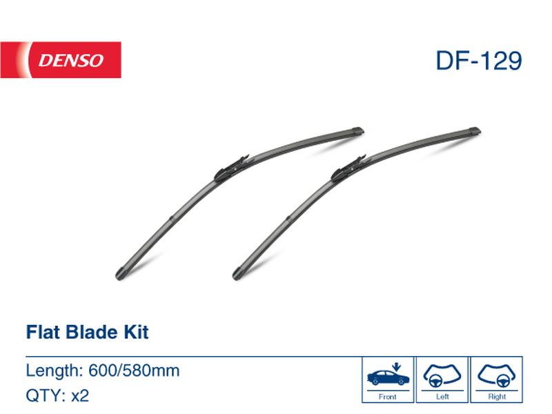 Denso Wiper Blade (Flat) 600/580Mm DF-129