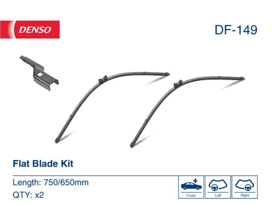 Denso Wiper Blade (Flat) 750/650Mm DF-149