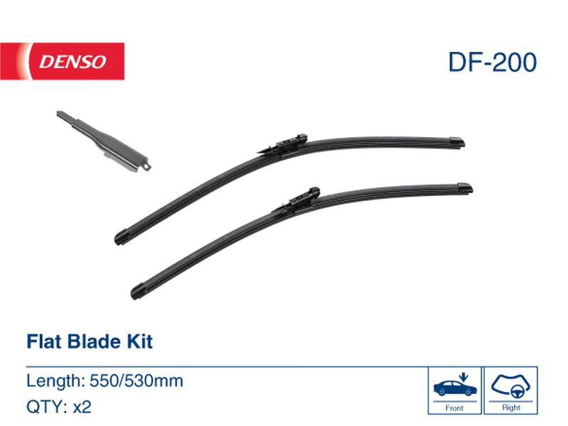 Denso Wiper Blade (Flat) 550/530Mm DF-200
