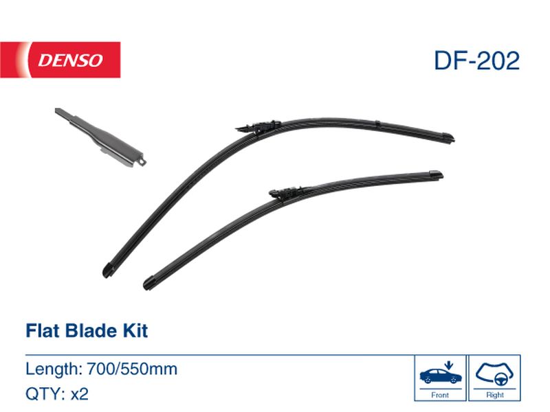 Denso Wiper Blade (Flat) 700/550Mm DF-202