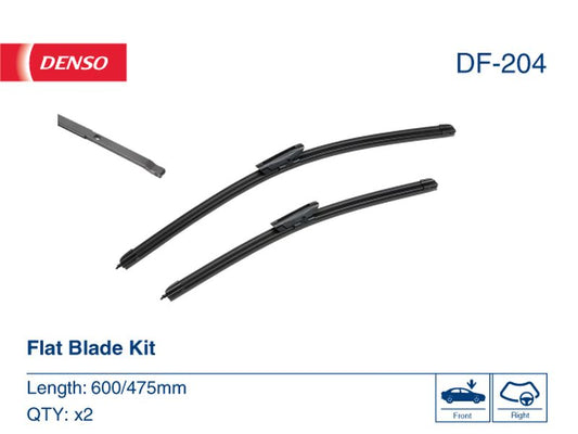Denso Wiper Blade (Flat) 600/475Mm DF-204