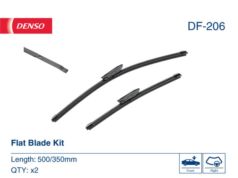 Denso Wiper Blade (Flat) 500/350Mm DF-206