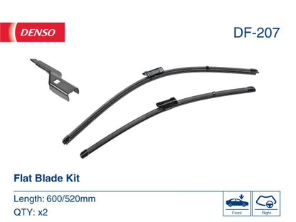 Denso Wiper Blade (Flat) 600/520Mm DF-207