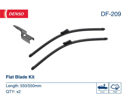 Denso Wiper Blade (Flat) 550/550Mm DF-209