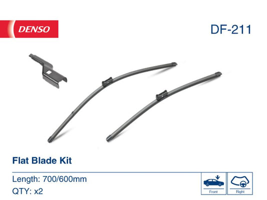Denso Wiper Blade (Flat) 700/600Mm DF-211