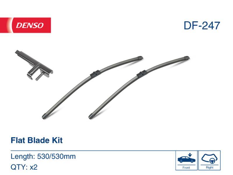 Denso Wiper Blade (Flat) 530/530Mm DF-247
