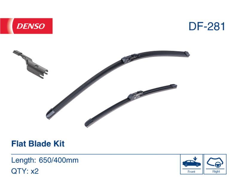Denso Wiper Blade (Flat) 650/400Mm DF-281