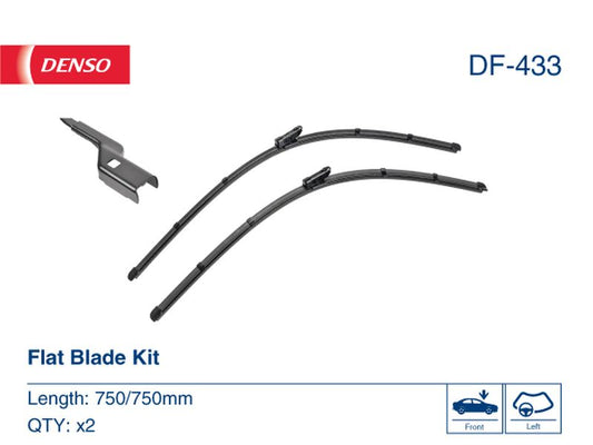 Denso Wiper Blade (Flat) 750/750Mm DF-433