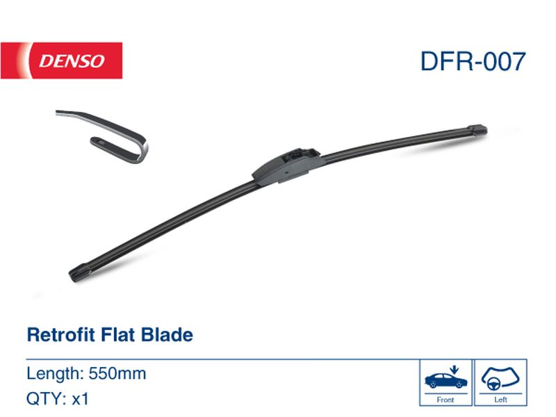 Denso Wiper Blade (Flat) 550Mm DFR-007