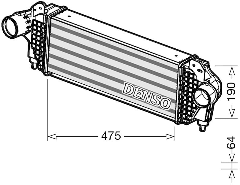 Denso Charge Air Intercooler DIT01005