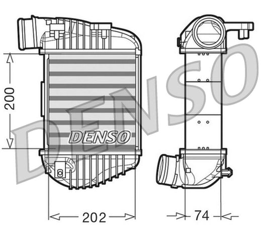 Denso Charge Air Intercooler DIT02023