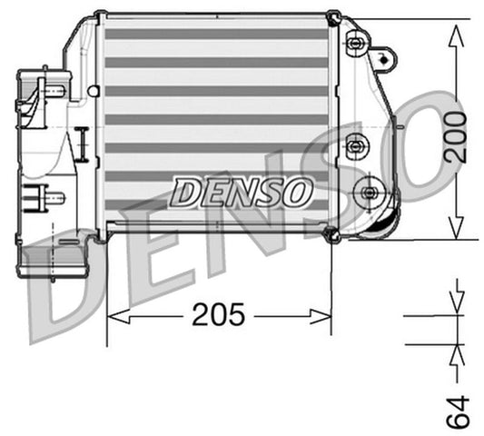 Denso Charge Air Intercooler DIT02025