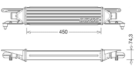 Denso Charge Air Intercooler DIT09104